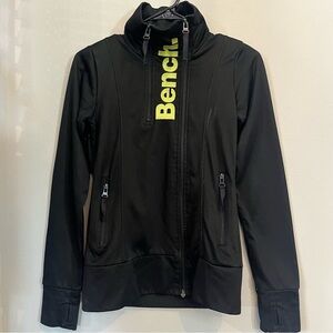 Bench Women's Black Fleece Lined Activewear Jacket Size Small
